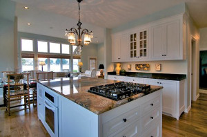 Kitchen Island with Gas Stovetop