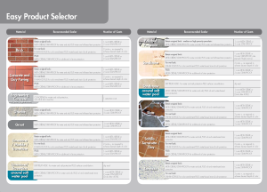 Dry-Treat Easy Product Selector 