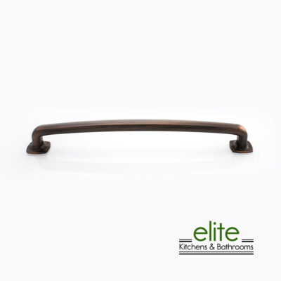 Light Brushed Bronze 192mm cc (212mm Overall) Flat Foot Shaped Traditional Pull 200.60.192.23