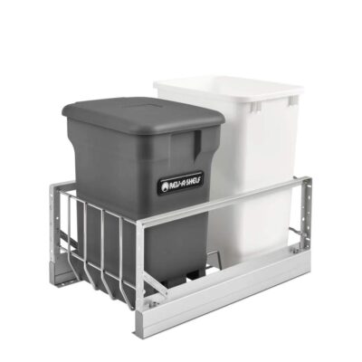 Aluminum Bottom Mount Compo+ Compost Pullouts w/ Soft-Close - 5349