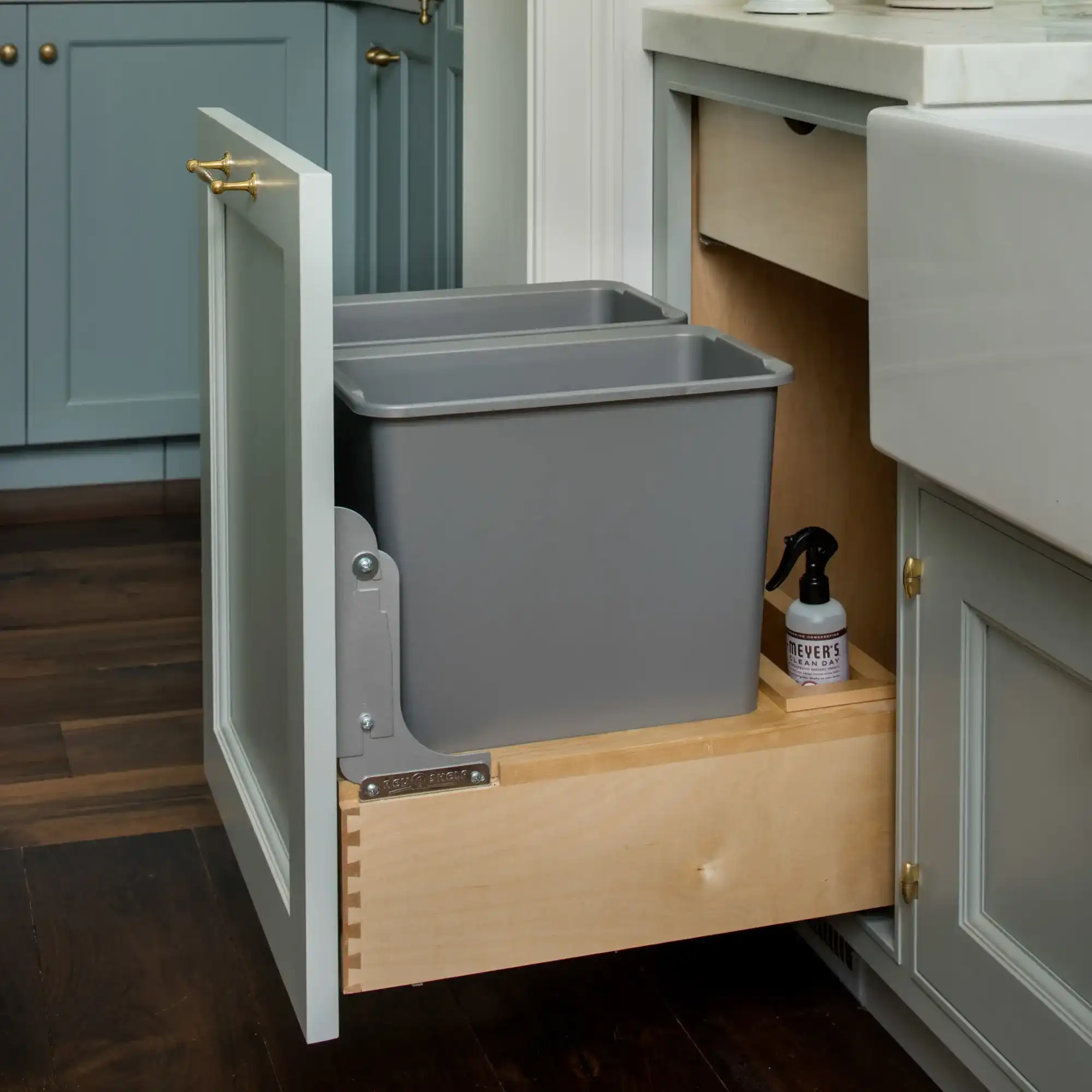 Container Bottom Stone Maple Bottom Mount Waste Container - 4WC - Elite, Langley